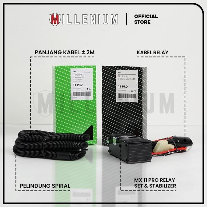 Kabel Relay Set Lampu H4 Mobil MX 11 PRO - MX11 Professional