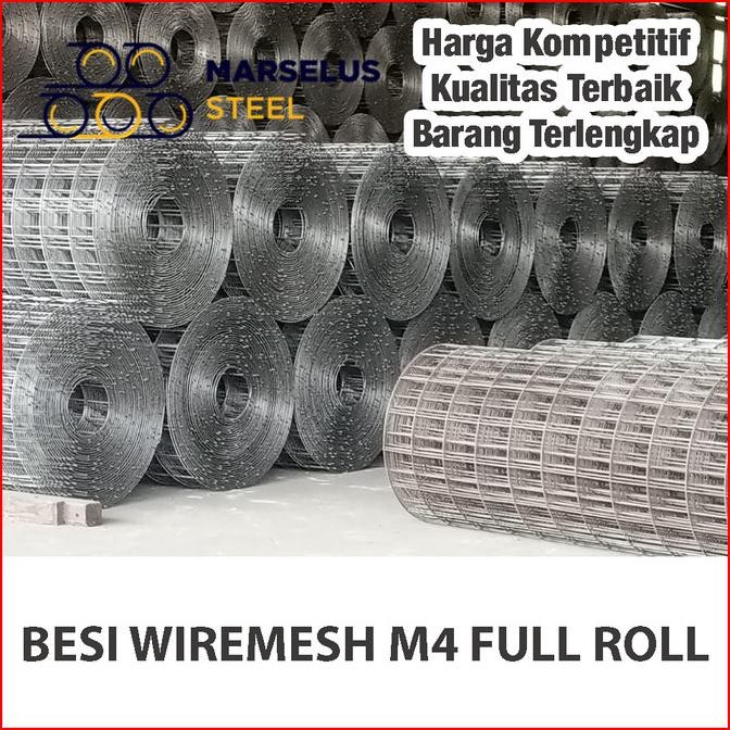 Besi Wiremesh M4 Full Sni Roll 2,1 X 54 Mtr Ulir Berkualitas