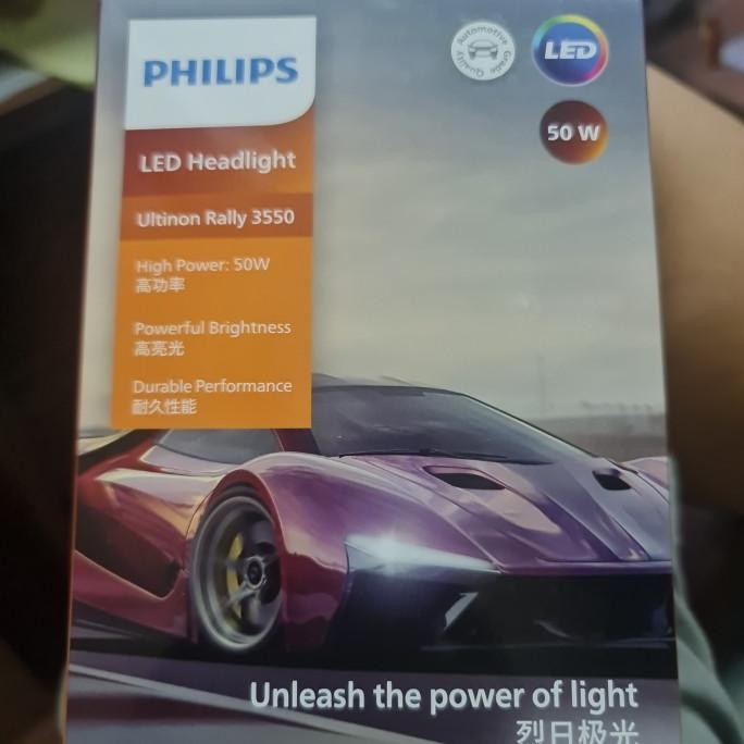 Led Philips Ultinon Rally 3550 H4 6500K 50 Watt