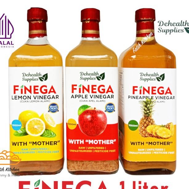 

Finega 1 Liter Vinega Cua Apel Nana Lemon Dari Dehealth Upplie