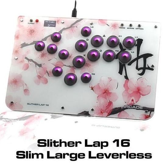 HRG DISKON Slither Lap 16 Leverless Controller Low Profile RGB Fighting Controller Gamepad