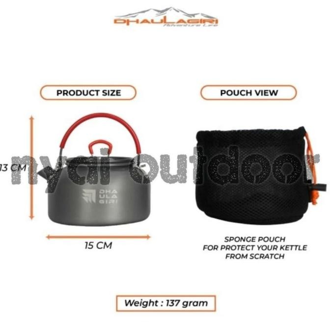 kettle camping dhaulagiri teko alat masak camping ultralight