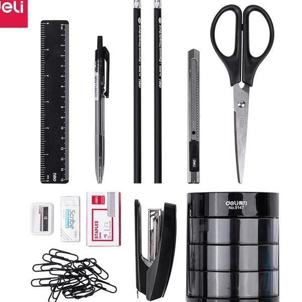 

Deli Et Alat Tuli Antor At Tationary Et Paet Hemat Lengap E38253 Hitam Metal Ghapu