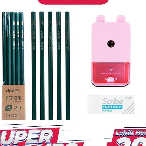 

Deli Combo Cuan Et 2 10Pc Il 2B 3Pc Ghapu Rautan Putar Et Alat Tationary U Antor Eolah Tuli Tationery