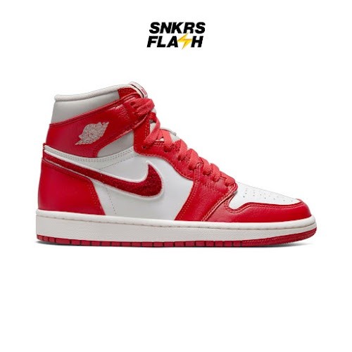 AIR JORDAN  1 Retro High Og Varsity Red Sepatu Sneakers Wanita - DJ4891061 - Size 38