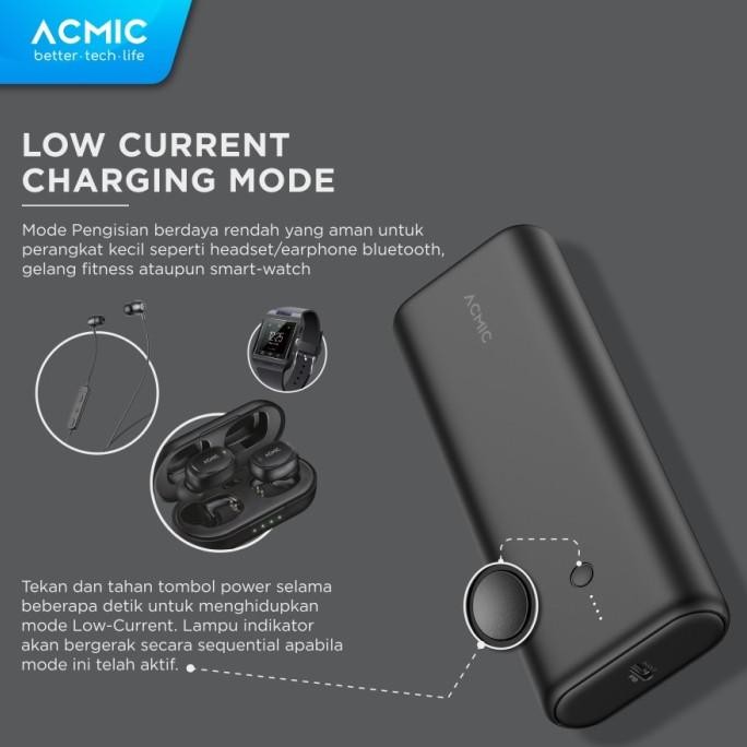 Powerbank 20000mAh ACMIC MINIMAX-20 SuperMini Fast Charging AiCharge
