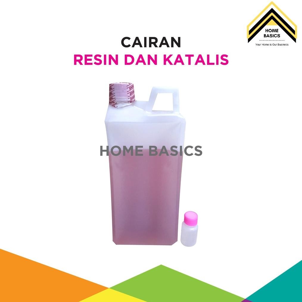 Cairan Resin dan Katalis / Lem Keramik / Marmer / Fibreglass / Resin