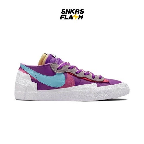 NIKE Sacai Kaws Blazer Low Purple Dusk Sepatu Sneakers Pria - DM7901500 - Size 44.5