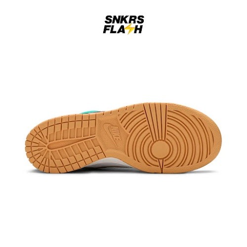 NIKE Kids Dunk Low Free 99 White Light Chocolate Roma Green (Gs) Sepatu Sneakers Anak - CZ2496100 - Size 36