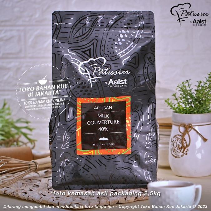 

Murah Patissier Chocolate 32% White Couverture 500Gr Cokelat Putih Coin