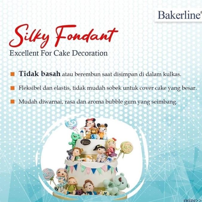 

Murah Bakerline Silky Fondant Ember 5 Kg (1 Pail = 5 Kg)