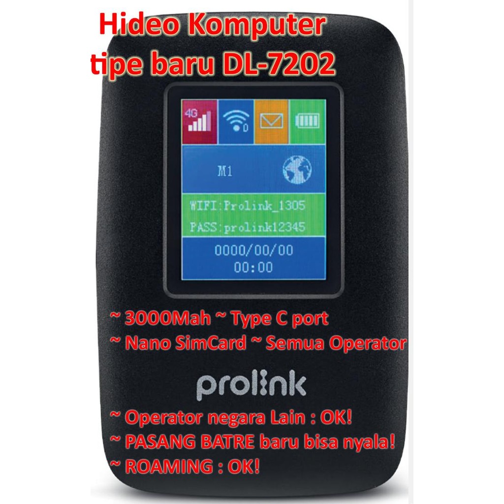 MODEM PROLINK 4G DL7202 | MIFI PROLINK 4G 150MBPS