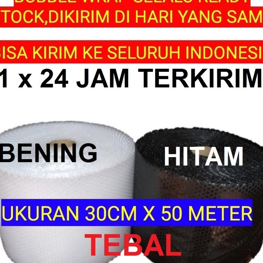

Bubble Wrap Roll Hitam Bening 30Cm 50 Meter Jawa Barat I