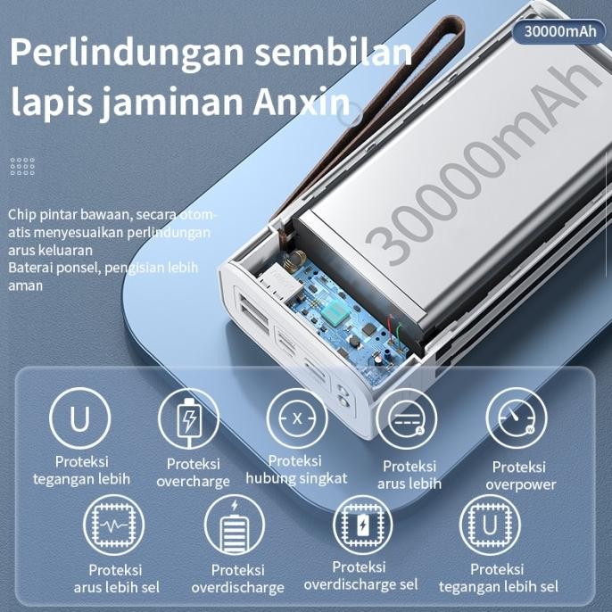 BASIKE Powerbank fast charging 30000mah with Kabel Phone Holder