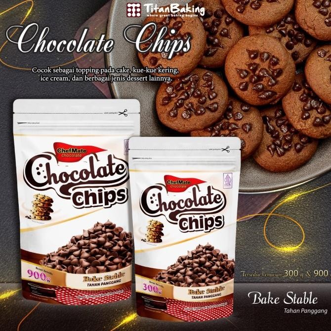 

Grosir Choco Chips Chefmate Dark Comp 900Gr