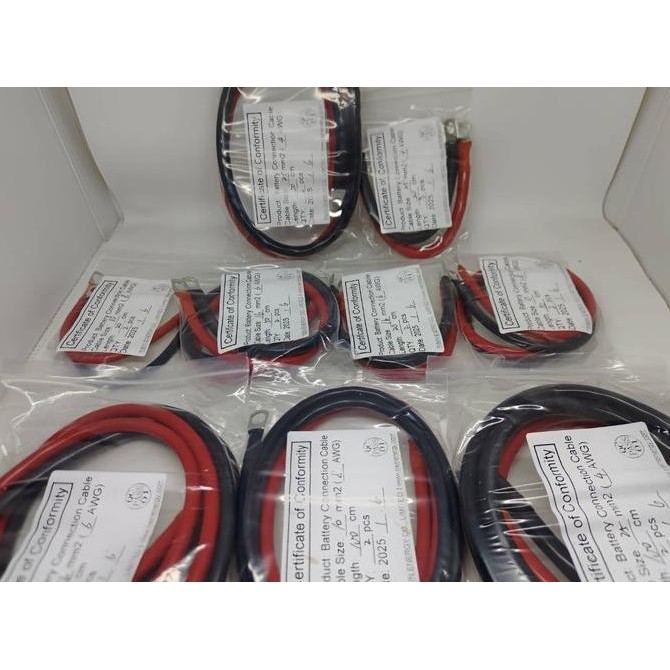 RISIN BVR Kabel Cable Battery Baterai 10/16/25mm2 4/6/8AWG 20/50/100cm