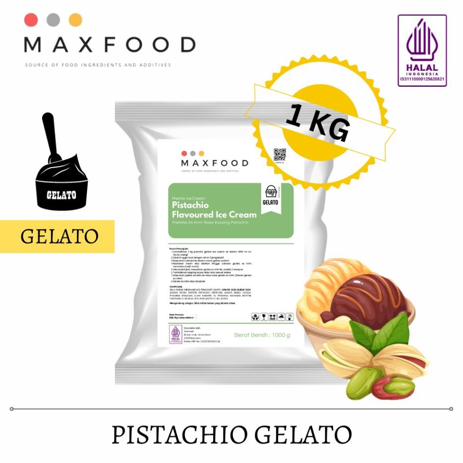 

Mafood Gelato Powder Pitachio Bubu Gelato Raa Acang Pitachio 1 G