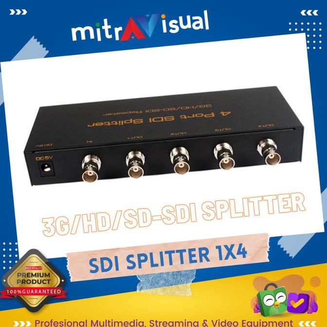 PROMO 1X4 SDI Splitter 3G HD SDI Support 1080P