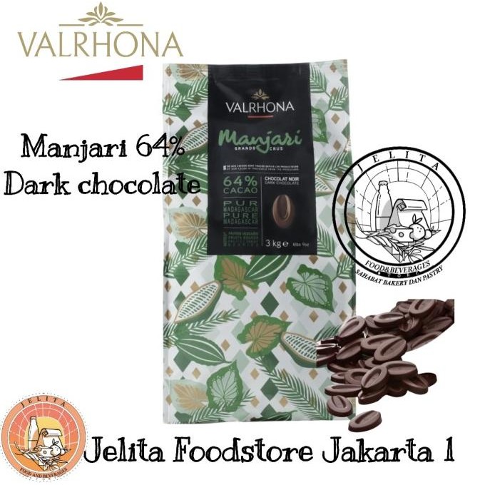 

Grosir Valrhona Manjari 64% Dark Chocolate 250Gr