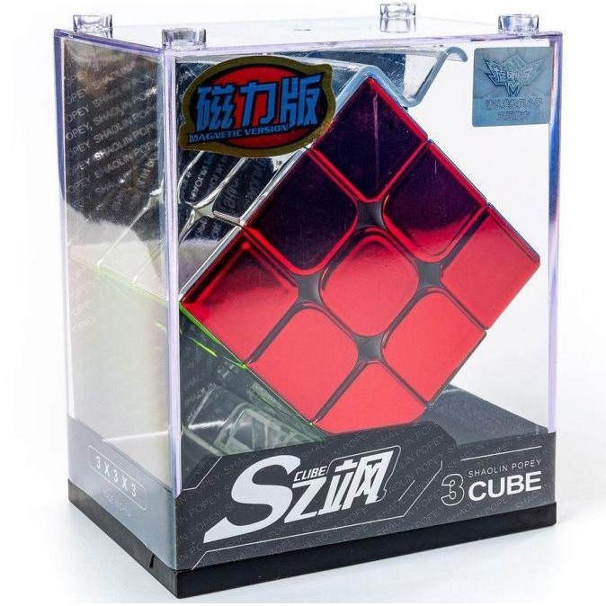 TERBARU - Rubik Cyclone Boys Metallic 3x3 M Magnetic Cube 3x3x3 Stickerless