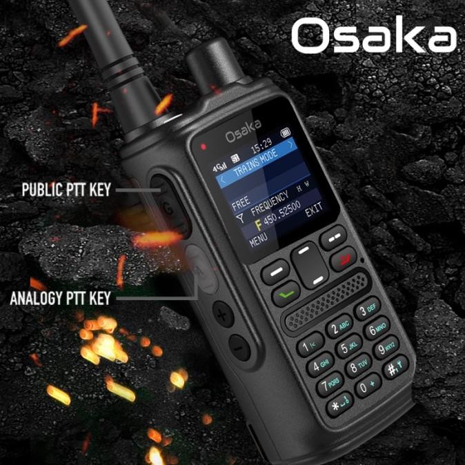 TERMURAH - HT POC WITH ANALOG 4G WALKIE TALKIE PERMANEN SERVER