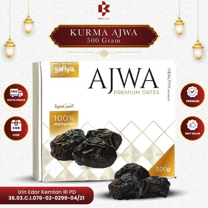 

Grosir 500 G Kurma Ajwa / Kurma Nabi Super
