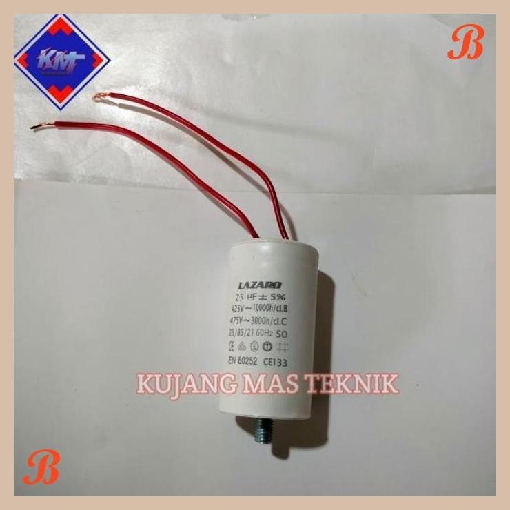[KMT] KAPASITOR KABEL 25UF 450VAC UNICON KAPASITOR KOMPRESOR LAKONI 1PK