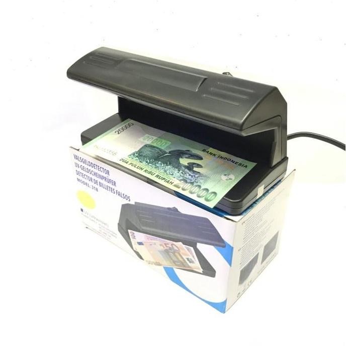 

Terlaris COD Money Detektor Mesin Pendeteksi Uang Palsu Sinar Ultra Violet UV 318 SALE