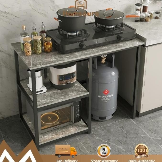 Meja Kompor 2 Tungku Full Besi/Rak Dapur/Meja Kompor/Minimalis/ern/Kualitas Premium/Besi