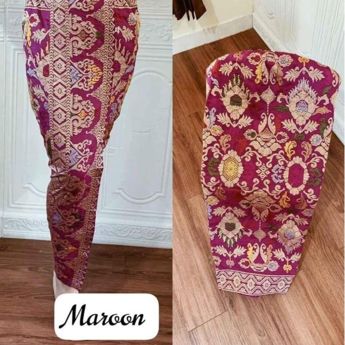 KAMEN JADI SONGKET BORDIR KATUN STRAIT / KAMEN BALI / ROK BALI PANJANG MOTIF TERBARU