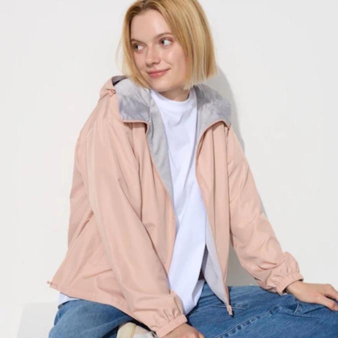 UNIQLO Jaket Wanita Parka Reversible Pink