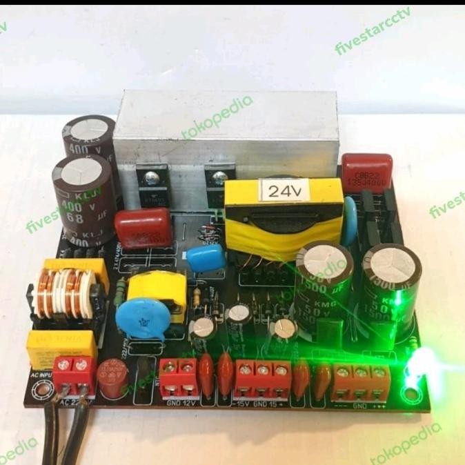 TRAFO SMPS SWITCHING 8A CT 24V EXTRA 1.5A CT 15V & - 12V [terbaik]