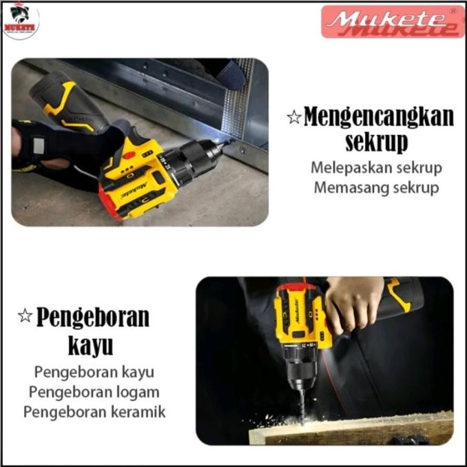 ready  Mukete Bor Cordless Brushless 18v murah