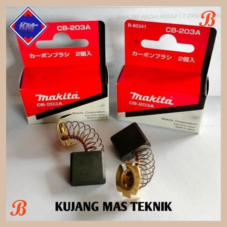 [KMT] CARBON BRUSH GA7020 GERINDA 7" ARENG SPUL MAKITA GA 7020 ORIGINAL