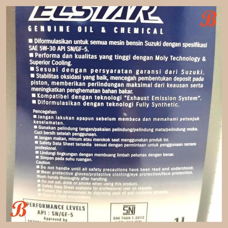 [SPS] OLI SUZUKI SGO MESIN 5W-30 FULL SYNTHETIC.