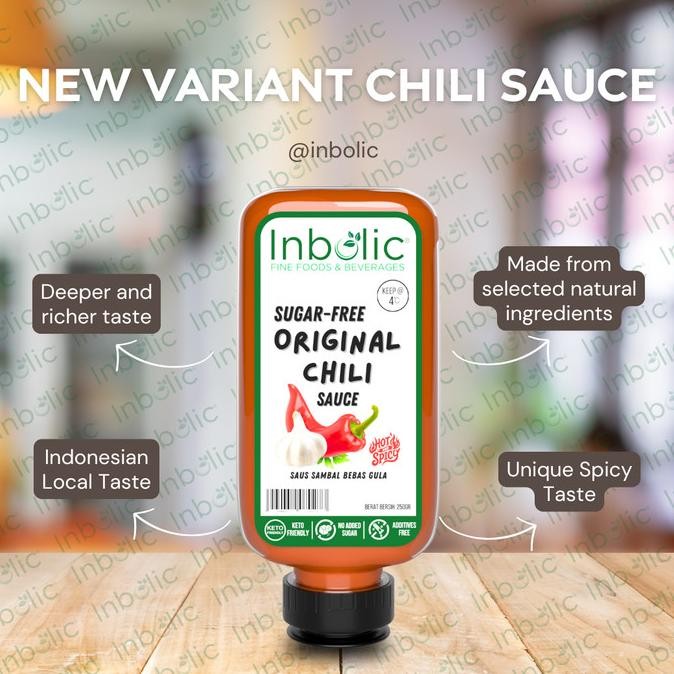 

Murah Inbolic Sugar Free Original Chili Sauce | Saos Sambal Original Bebas Gula | Sambal Keto