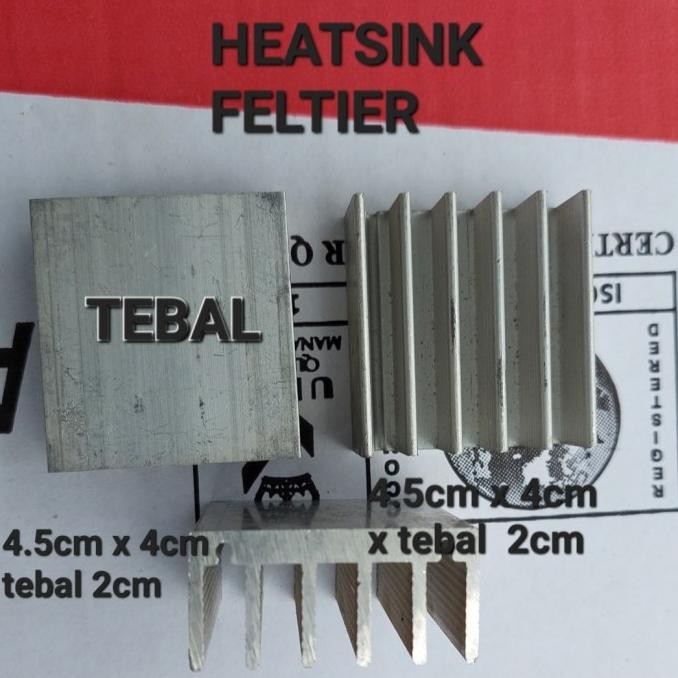 heatsink pendingin aluminium feltier tec dispenser waterblock peltier tojil4