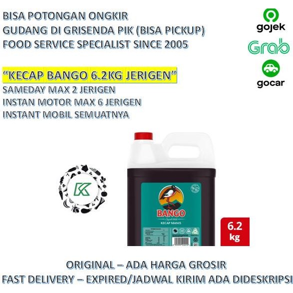 

Grosir Kecap Bango Jerigen 6,2 Kg Grosir