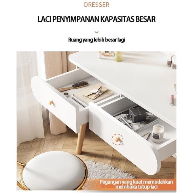 Meja Rias / Set Meja Rias / Meja Rias Putih Minimalis Dan Kursi Cantik/Meja Kosmetik / Dressing Tabl