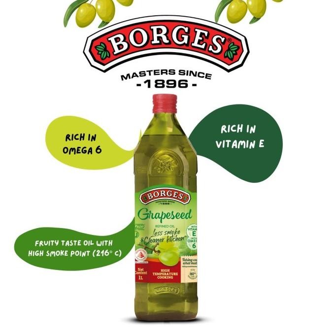 

Murah Borges - Grapeseed Oil 1 L / Minyak Biji Anggur