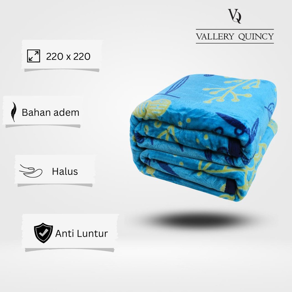 VALLERY QUINCY - SELIMUT BULU HALUS JUMBO 200X220 - GILDA