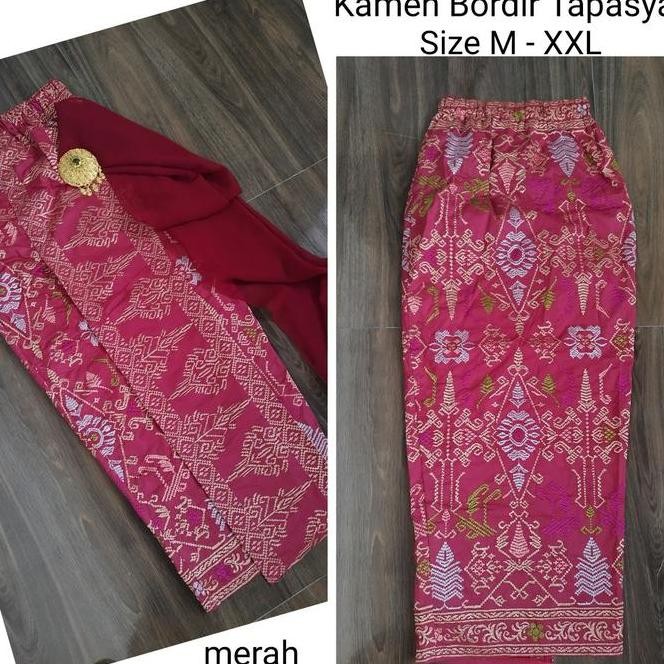 KAMEN SONGKET BORDIR KATUN TAPASYA STRAIT BORDIR KAMEN/ ROK BALI UNTUK BERKEBAYA