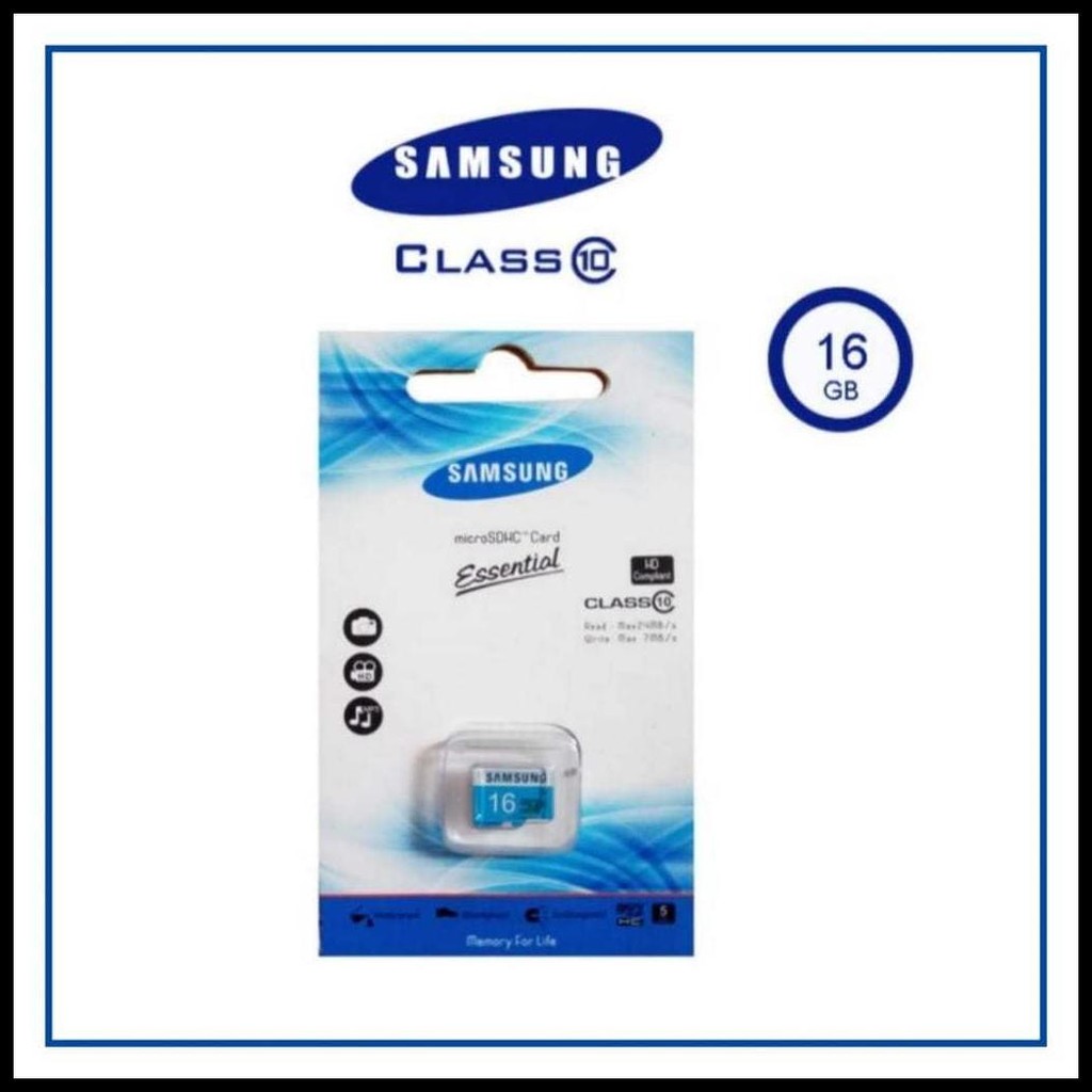 (MEMORY CARD MICRO SD SAMSUNG BIRU 64GB 32GB 16GB 8GB 4GBCLASS 10 MEMORY CARD HP SD CARD ESSENTIAL S