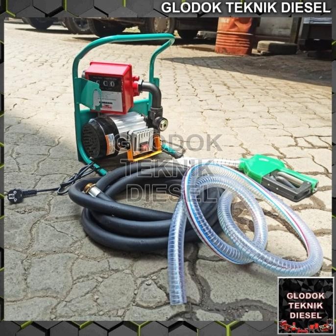 Pompa Minyak Oli Solar Elektrik With Flow Meter Wipro Pmef3 Original