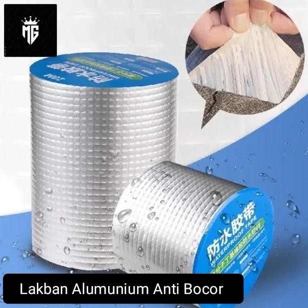 Promo Lakban Tape Anti Bocor Super Kuat Plester Alumunium Foil Waterproof COD