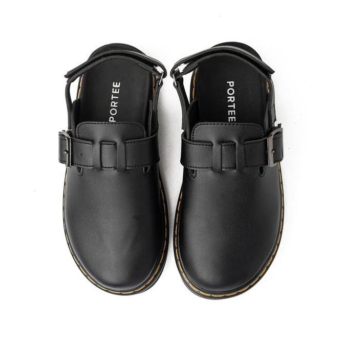 Promo Sandal Wanita Portee Goods Stride London Black For Woman Shoes