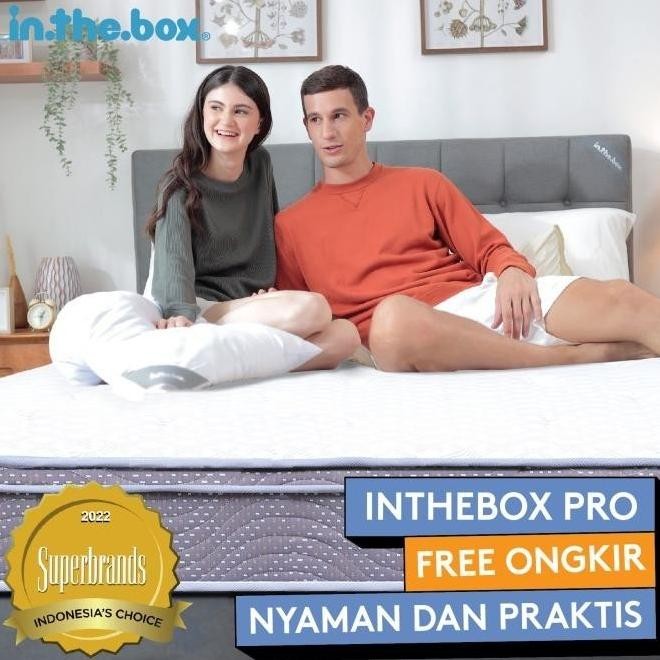 Kasur Spring Bed IN THE BOX Pro - FREE Bantal