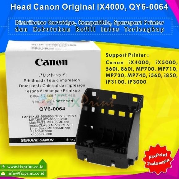 Head Printer Canon IX4000 IX5000 QY6-0064 PGI5 CLI8