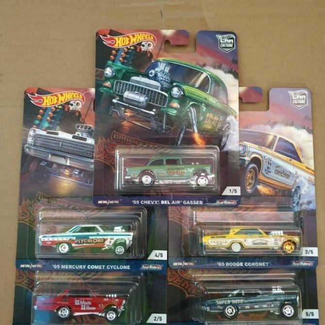 TERSEDIA Hot Wheels DragStrip DEMONS Car Culture HotWheels Gasser Muscle