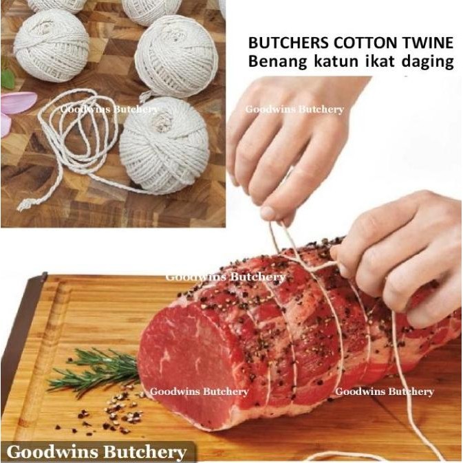 

33m / 110ft butcher cotton twine string rope - tali benang ikat daging by Radhiant official